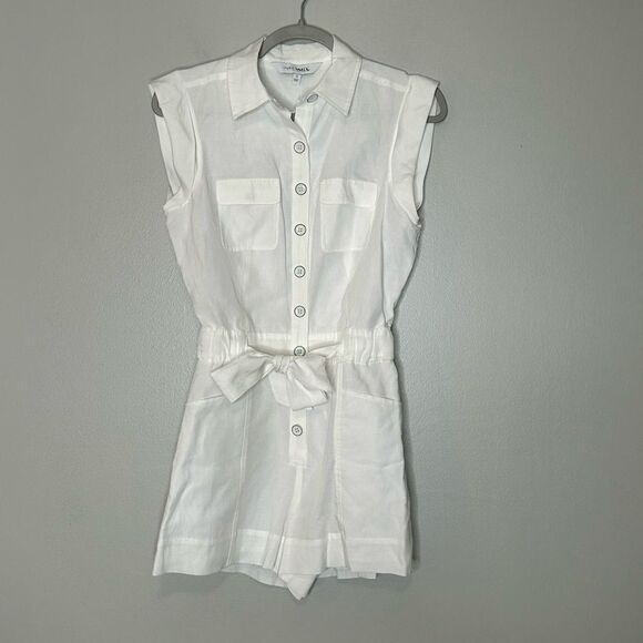 Intermix Juliet Tie Waist Romper - Picture 6 of 9